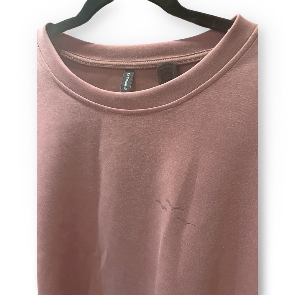 🇨🇦👍GUC LAZYPANTS | XL | Dusty rose Cozy Luxe sueded crewneck sweatshirt** - Picture 4 of 16